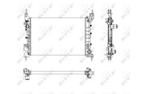 Радиатор, охлаждение двигател NRF 54504
