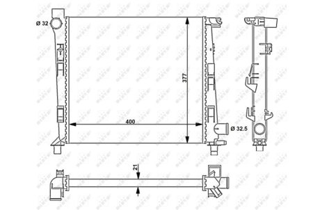 Радіатор NRF 54717