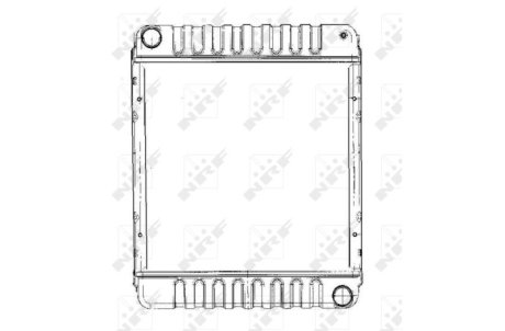 Радіатор, охолодження двигуна NRF 55311