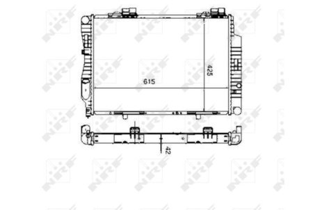 Радиатор, охлаждение двигател NRF 55333