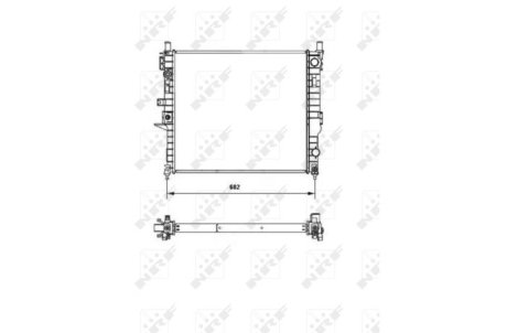 Радиатор, охлаждение двигател NRF 55335