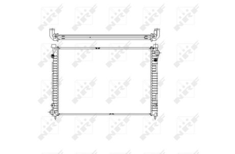 Радиатор, охлаждение двигател NRF 55444