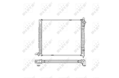 Радиатор, охлаждение двигател NRF 55445