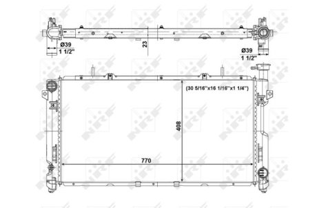 Радіатор NRF 56020