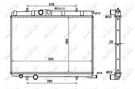 Радіатор NRF 56021 (фото 1)