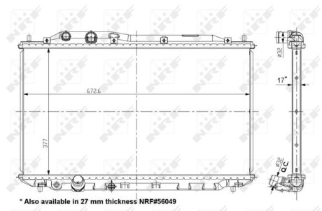 CHLODNICA HONDA CIVIC 1,8 06- NRF 56050