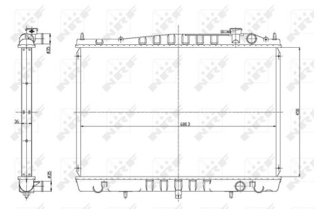 Радіатор NRF 56086 (фото 1)