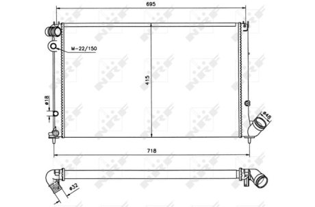 Радіатор NRF 58020