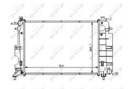 Радиатор, охлаждение двигател NRF 58108