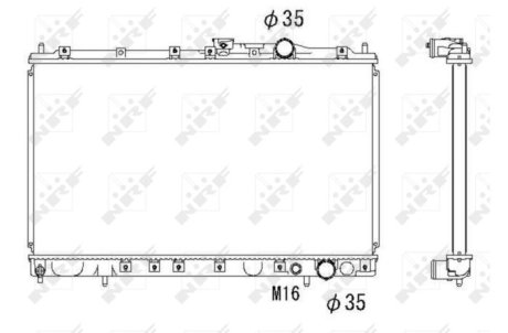 Радиатор, охлаждение двигател NRF 58182