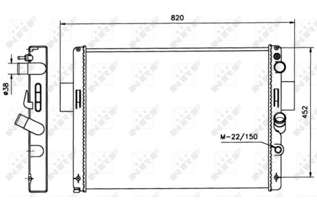 Радіатор NRF 58243