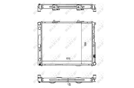 Радиатор, охлаждение двигател NRF 58253