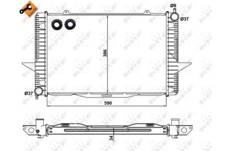Радіатор NRF 58342