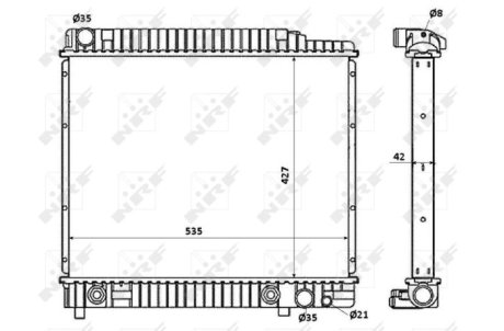 Датчик абс, передний NRF 58348