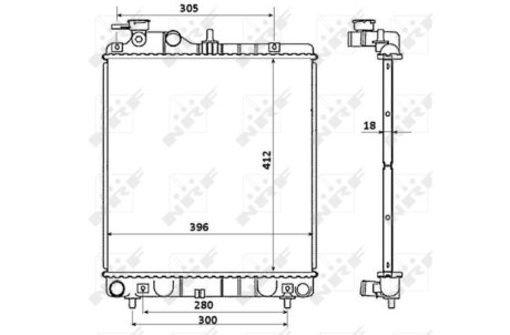 Радіатор NRF 58354