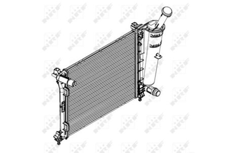 Радиатор, охлаждение двигателя NRF 58429
