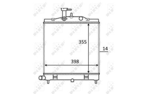 Радіатор NRF 58528