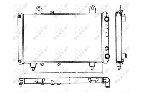 Радиатор, охлаждение двигател NRF 58749