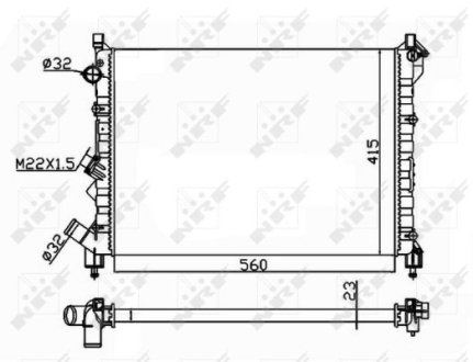 Радіатор NRF 58943A