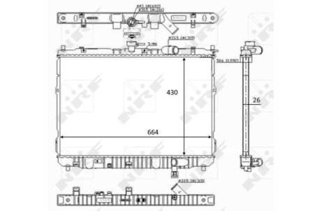 Радіатор NRF 59046