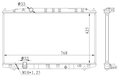 CHЈODNICA HONDA ACCORD 2,2 I-DTEC NRF 59225