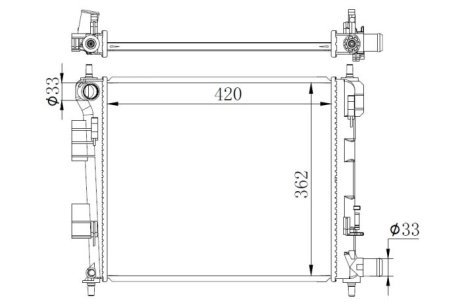 Радіатор NRF 59262