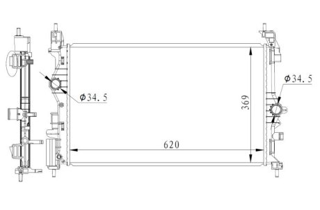 CHЈODNICA OPEL CORSA/ADAM 1,4T/1,6T 15- NRF 59272