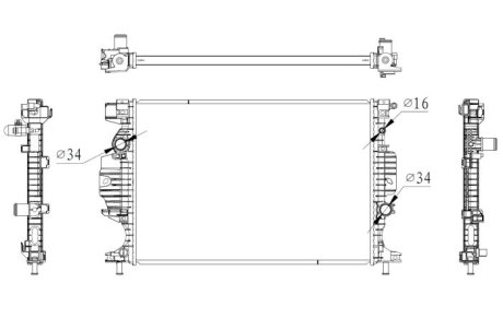 Радіатор NRF 59284