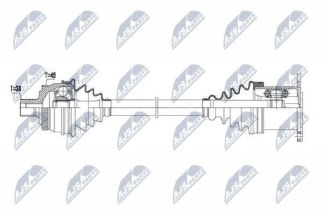 ПІВВІСЬ | AUDI A4 MTM 00-08, SEAT EXEO 08-13 NTY NPWAU019