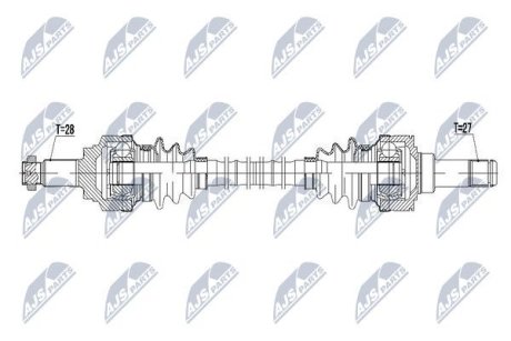 ПІВВІСЬ | BMW 3 / 4 F3 11- /ATM, ЗАД, ПРАВ/ NTY NPWBM052