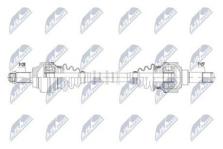 ПОЛУОСЬ NTY NPW-BM-111