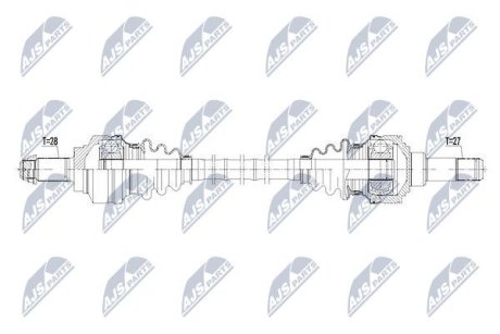 ПОЛУОСЬ NTY NPW-BM-113 (фото 1)