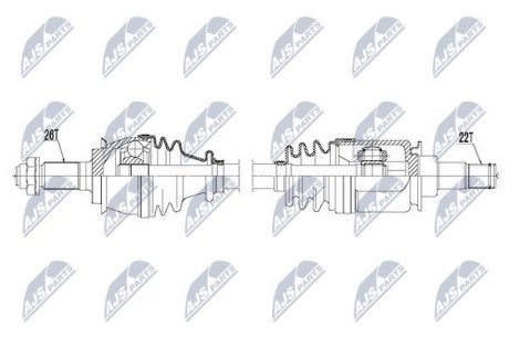 ПІВВІСЬ | MINI COOPER, ONE 2002-07.2004 /ЛІВ/ NTY NPWBM119