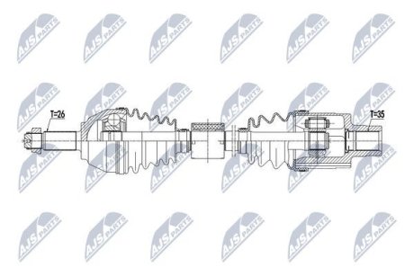 ПІВВІСЬ | MINI COUNTRYMAN COOPER ALL4/JCW ALL4 12-16 /ПЕРЕД,ПРАВ/ NTY NPWBM123