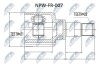 ШАРНІР РІВНИХ КУТОВИХ ШВИДКОСТЕЙ | FORD FOCUS I 1.4,1.6,1.8 98-04 /ЛІВ/ NTY NPWFR007 (фото 1)