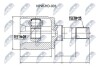 ШАРНІР РІВНИХ КУТОВИХ ШВИДКОСТЕЙ | HONDA CIVIC EJ/EK 1.4,1.5,1.6 95-01 /ЛІВ/ NTY NPWHD001 (фото 1)