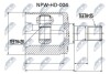 ШАРНІР РІВНИХ КУТОВИХ ШВИДКОСТЕЙ | HONDA CIVIC EJ/EK 1.4,1.5,1.6 95-01, JAZZ 02- /ПРАВ/ NTY NPWHD004 (фото 1)