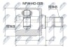 ШАРНІР РІВНИХ КУТОВИХ ШВИДКОСТЕЙ | HONDA JAZZ 02- /ЛІВ/ NTY NPWHD005 (фото 1)