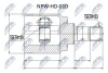 ШАРНІР РІВНИХ КУТОВИХ ШВИДКОСТЕЙ | HONDA CR-V RD 01-, RE 07-, CROSSTOUR 10- /ЗАД/ NTY NPWHD010 (фото 1)