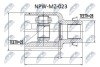 ШАРНІР РІВНИХ КУТОВИХ ШВИДКОСТЕЙ | MAZDA 323 BA 94-, MX-3 EC 91-98, XEDOS-6 CA 92-, 3 BK /ATM/ 1.6 03- Л/П NTY NPWMZ023 (фото 1)