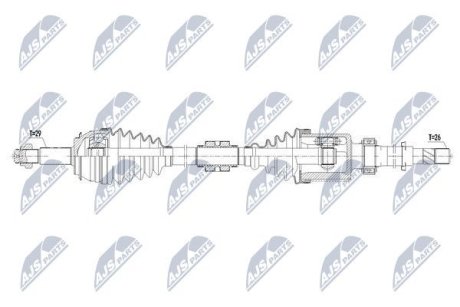 ПІВВІСЬ | NISSAN QASHQAI 1.2DIG-T 13- /ПРАВ,MTM/ NTY NPWNS074 (фото 1)