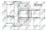 ШАРНІР РІВНИХ КУТОВИХ ШВИДКОСТЕЙ | OPEL ASTRA H, ZAFIRA B, C 1.7CDTI/1.8 03.04- /ПРАВ/ NTY NPWPL025 (фото 1)