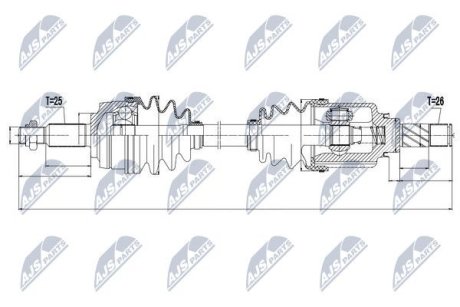 ПІВВІСЬ | DACIA DOKKER 12-, LODGY 12- /ЛІВ, MTM/ NTY NPWRE049