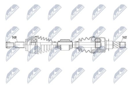 ПОЛУОСЬ NTY NPW-RE-071 (фото 1)