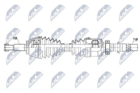 ПОЛУОСЬ NTY NPW-RE-075 (фото 1)