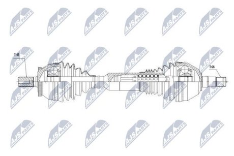 ПІВВІСЬ | VOLVO XC90 2.4D D5, 2.5T T5 2002-08.2006 /ЛІВ,ATM/ NTY NPWVV017