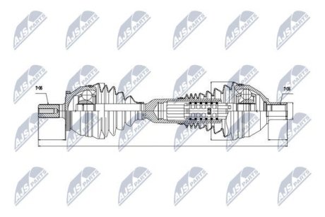 ПІВВІСЬ | VOLVO XC90 2.9T6 02-06 /ЛІВ,ATM/ NTY NPWVV047