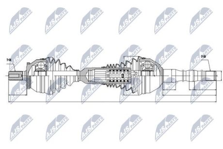 ПІВВІСЬ | VOLVO XC90 2.9T6 02-06 /ПРАВ,ATM,LHD/ NTY NPWVV048