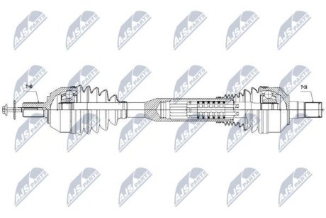 ПІВВІСЬ | VOLVO AWD XC60 2.0D4 13-16, 2.0T5 15-17, 3.0T6 13-17 /ЛІВ,ATM/ NTY NPWVV054 (фото 1)