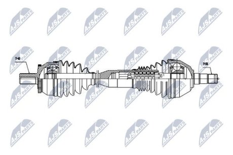 ПІВВІСЬ | VOLVO XC90 VIN 354118-> 2.5T 02-07, 2.4D5 02-07 2007-2014 /ЛІВ,ATM/ NTY NPWVV059